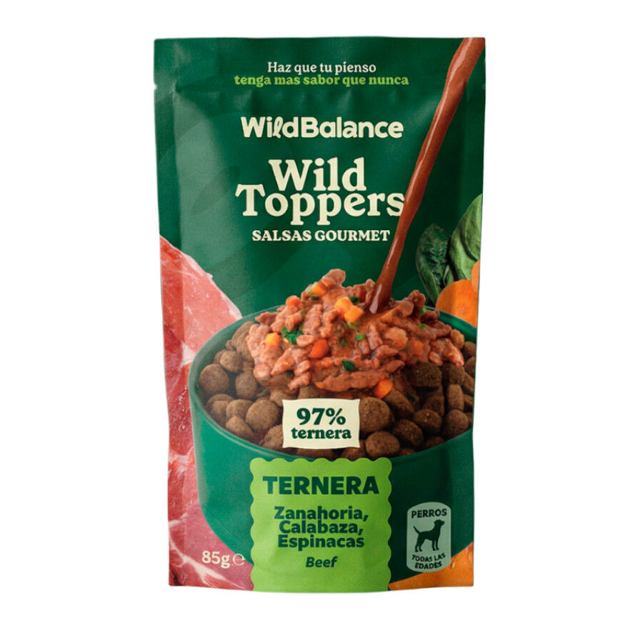 85 g Wild Balance Toppers Ternera salsa para perros, , large Imagem n&uacute;mero 1