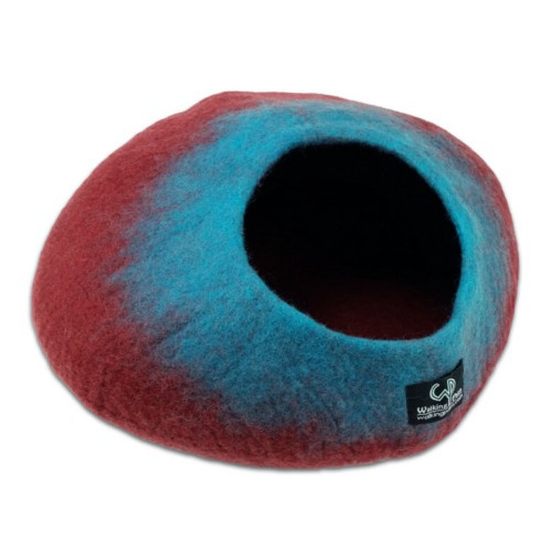 Walking Palm marrón y turquesa cueva de lana Imagem número 1 Walking Palm marrón y turquesa cueva de lana Imagem número 1