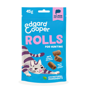 Edgard & Cooper Rolltos Salmão e Frango para gatos 
