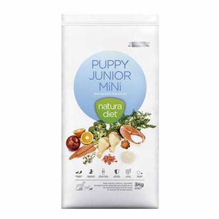 Natura Diet Puppy Junior Mini Frango ração para cães 