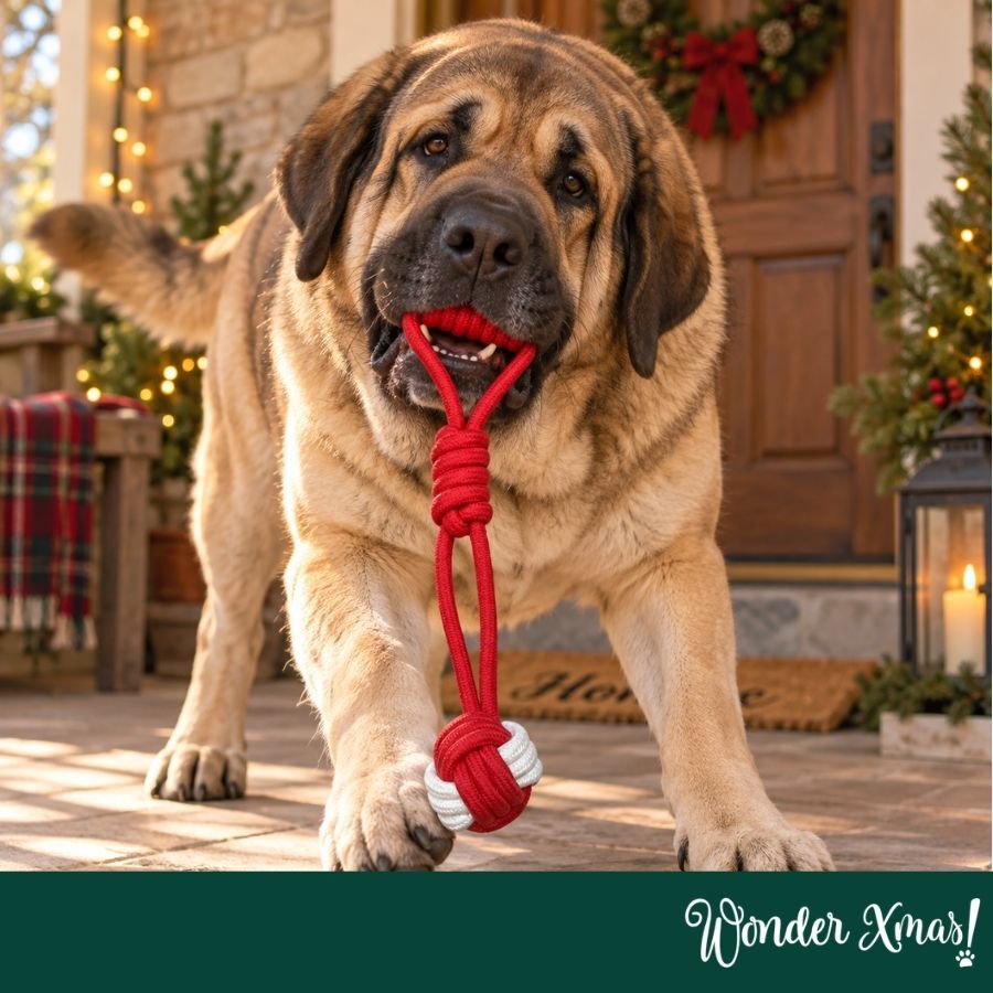 Wonder Christmas Bola com Corda Brinquedo para c&atilde;es, , large Imagem n&uacute;mero 2