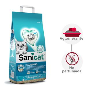 Sanicat Cumpling White Areia para gatos