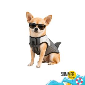 Colete salva-vidas Summer Vibes Shark para c&atilde;es