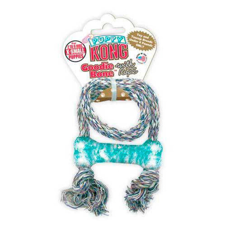 Kong Puppy hueso con cuerda cachorros miniatura image number null