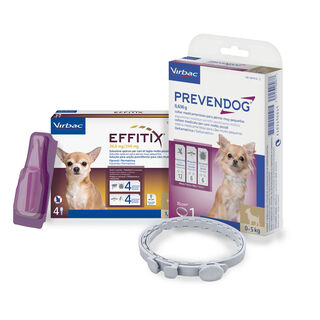 Pack Virbac Prevendog Coeira Antiparasitária + Effitix Pipetas para cães