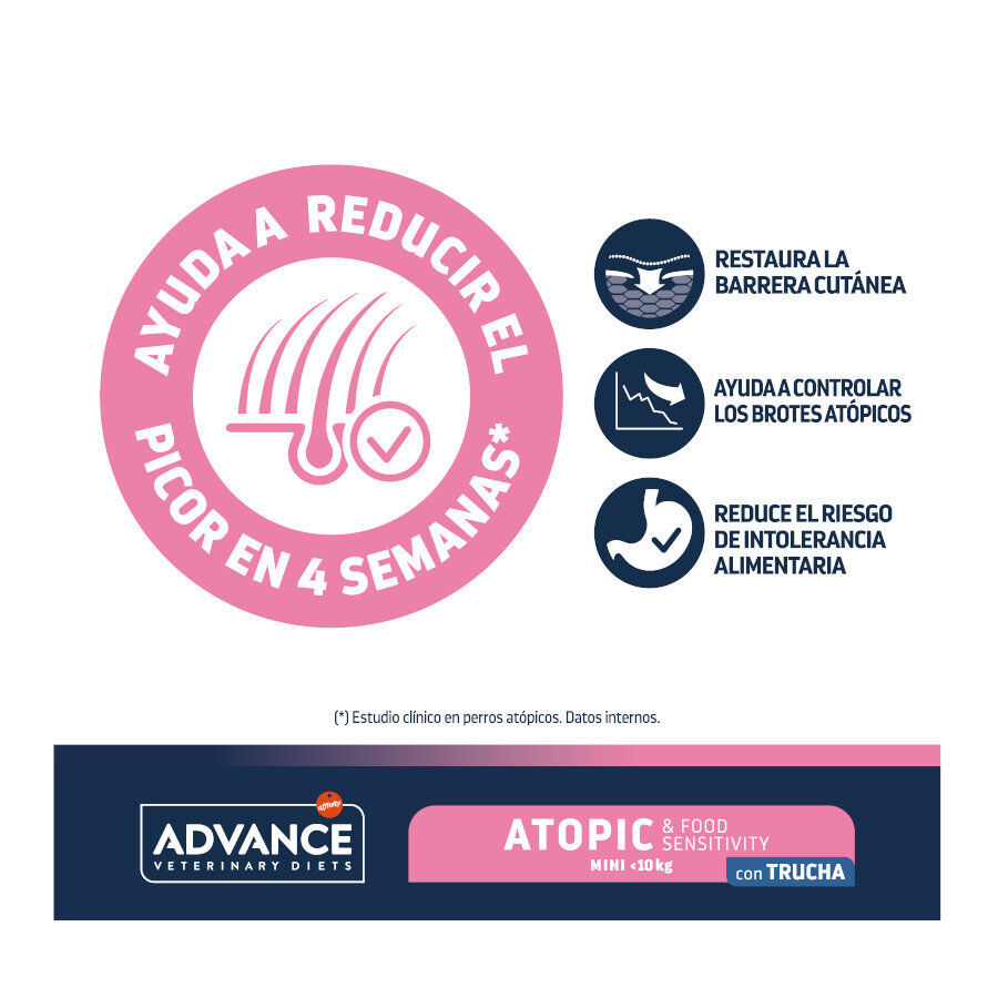 3 kg Advance Veterinary Diets Mini Atopic Truta ra&ccedil;&atilde;o para c&atilde;es, , large Imagem n&uacute;mero 3