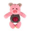 Tootoy! Puppy Multitexture Pink Pig Cuddler peluche para cachorros, , large Indicador imagem número 2