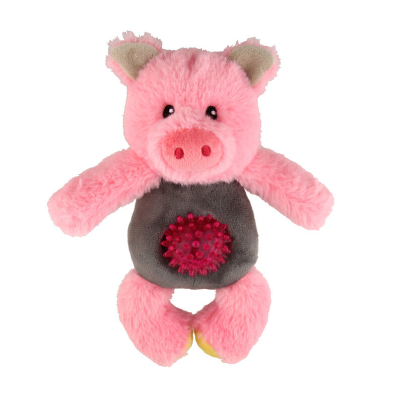 Tootoy! Puppy Multitexture Pink Pig Cuddler peluche para cachorros,  Imagem número 2 Tootoy! Puppy Multitexture Pink Pig Cuddler peluche para cachorros, , large Imagem número 2