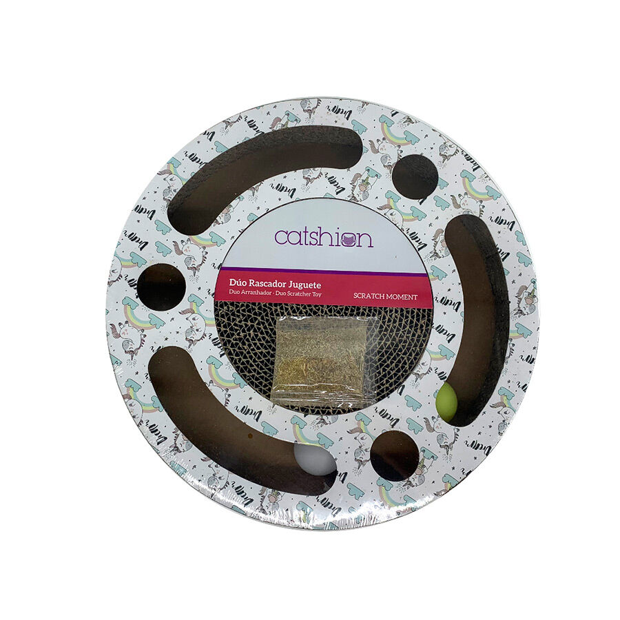 Catshion Scratch & Play Arranhador Duo com Brinquedo, , large Imagem n&uacute;mero 1