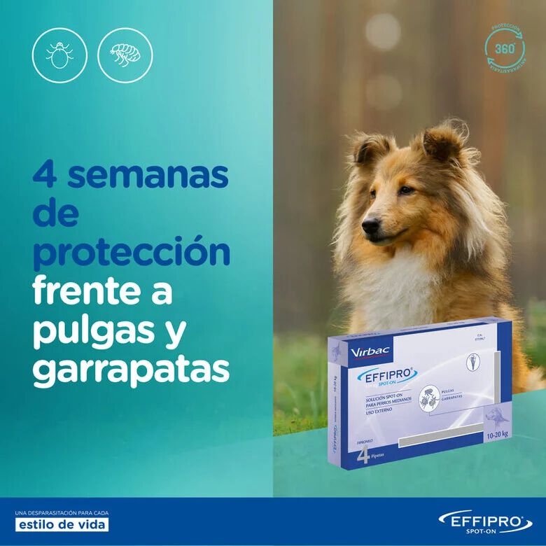 Virbac Effipro 40-60 kg Pipetas Antiparasit&aacute;rias para c&atilde;es, , large Imagem n&uacute;mero 2