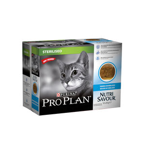 Pro Plan NutriSavour Sterilised 7+ Bacalhau terrina para gatos