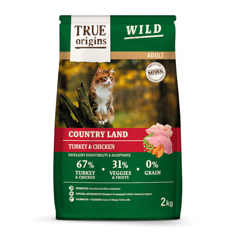 True Origins Wild Adult Frango e Peru Ração para gatos, , large image number null