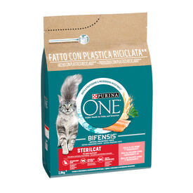 Purina One Adult Bifensis Esterilizado Salmão ração para gatos