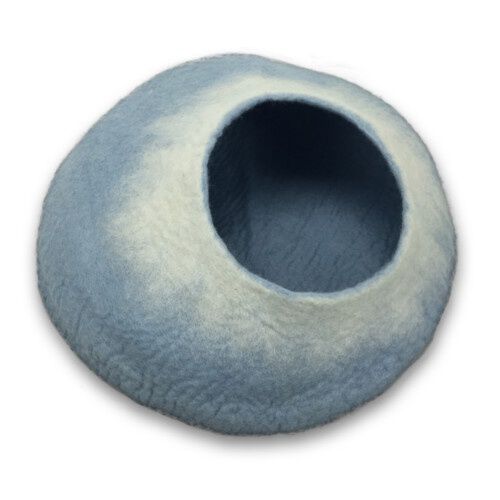 Walking Palm azul cielo y blanco cueva de lana Imagem n&uacute;mero 1