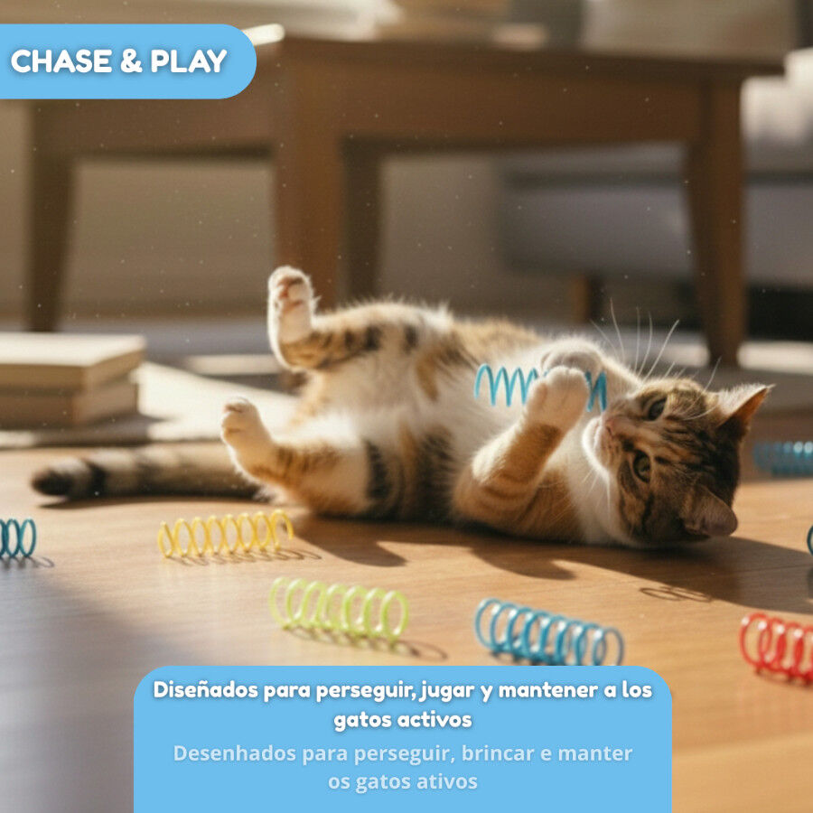 Tootoy! Chase & Play Brinquedo interativo de molas para gatos, , large Imagem n&uacute;mero 5