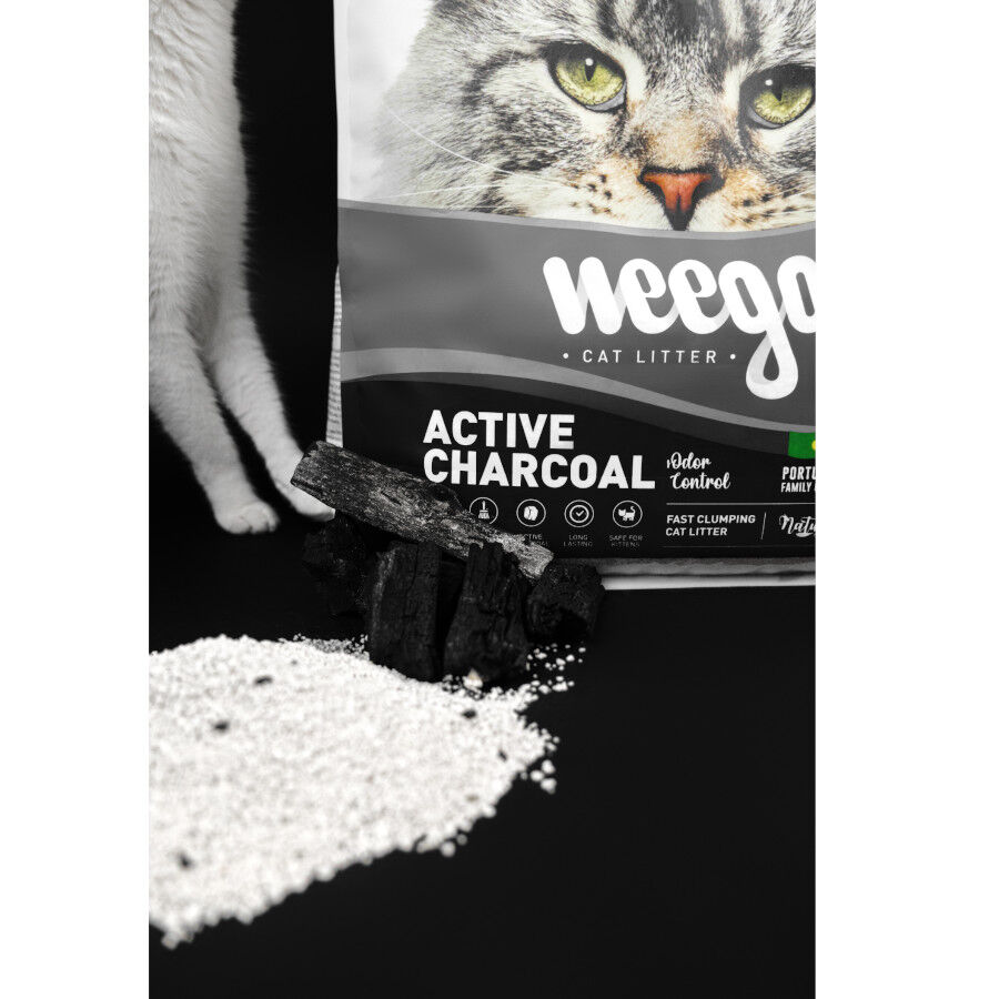 Weego Active Charcoal Areia aglomerante para gatos, , large Imagem n&uacute;mero 4