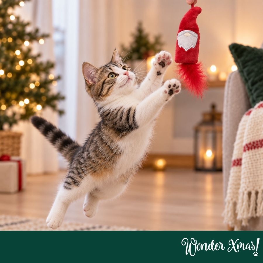 Wonder Christmas Teaser Pai Natal Brinquedo para gatos, , large Imagem n&uacute;mero 2