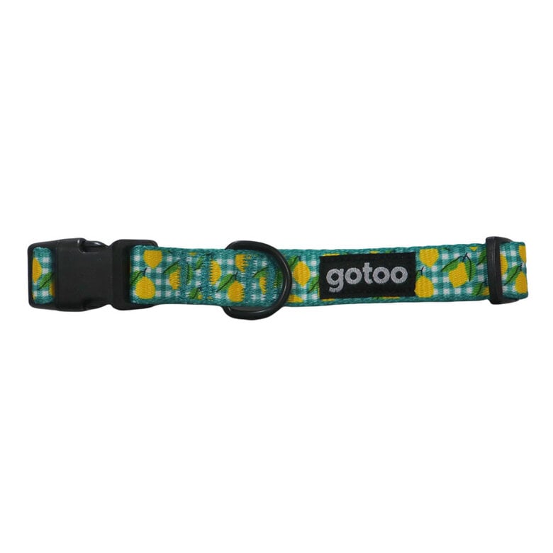 Gotoo Coleira estampada amarela para cães,  Imagem número 1 Gotoo Coleira estampada amarela para cães, , large Imagem número 1