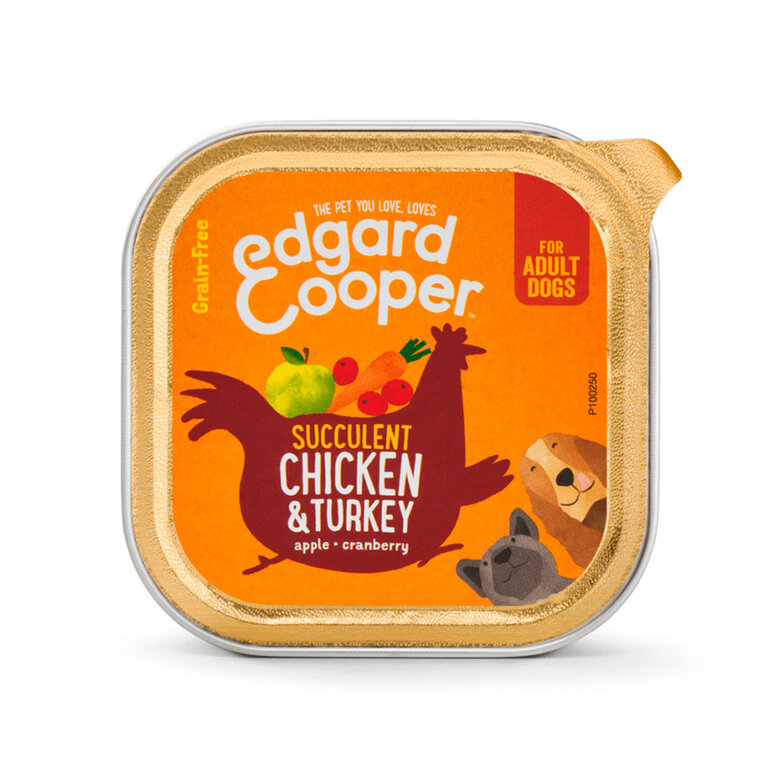150 g Edgard y Cooper Adult Frango e Peru taerrina para cães,  Imagem número 1 150 g Edgard y Cooper Adult Frango e Peru taerrina para cães, , large Imagem número 1
