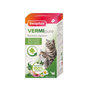 Beaphar VERMIpure Repelente Interno Natural em comprimidos para gatos e gatinhos