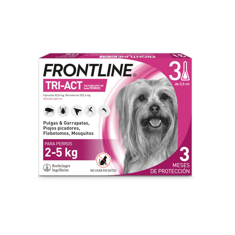 Frontline Tri-Act Pipetas Antiparasitárias para cães,  Imagem número 1 Frontline Tri-Act Pipetas Antiparasitárias para cães, , large Imagem número 1