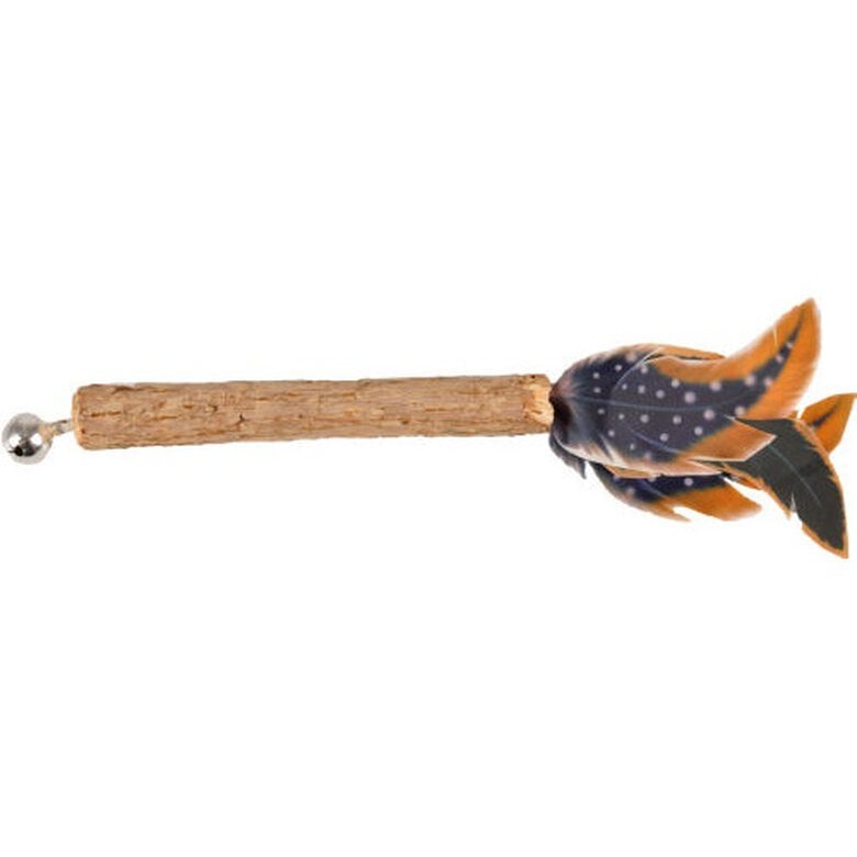 Flamingo stick con plumas y cascabel para gatos Imagem número 1 Flamingo stick con plumas y cascabel para gatos Imagem número 1