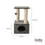 Leeby Colette Scratch arranhador com cama nido e brinquedo cinzento para gatos, , large Indicador imagem número 4