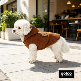 Gotoo Casaco Teddy Castanho para c&atilde;es