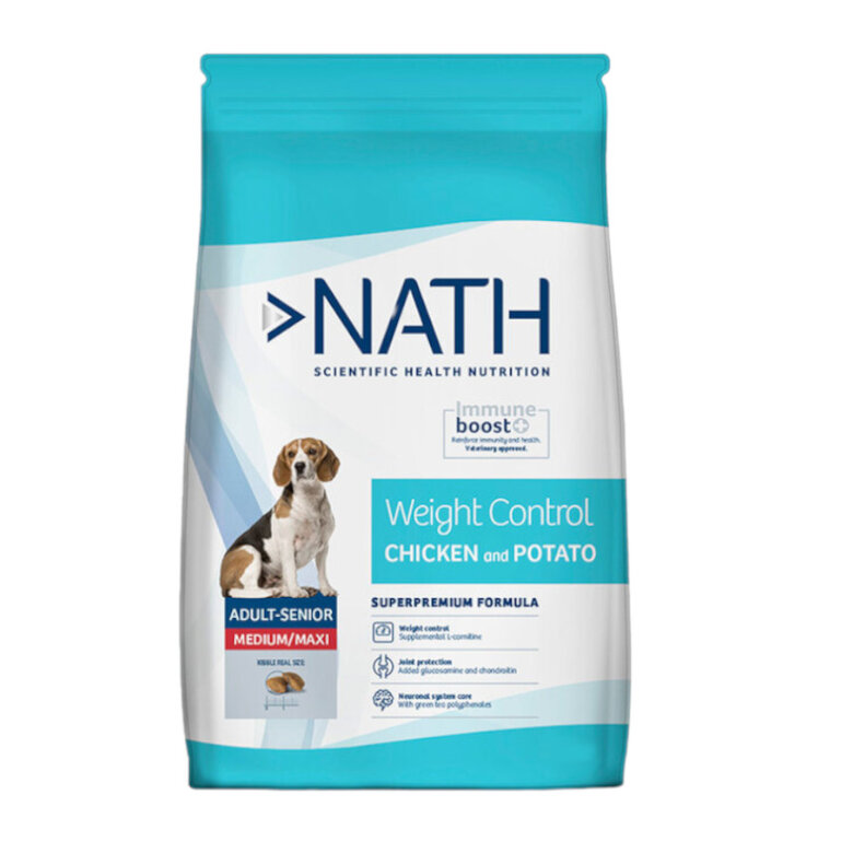 12 kg Nath Adult Medium Maxi Weight Control Frango ração para cães ,  Imagem número 1 12 kg Nath Adult Medium Maxi Weight Control Frango ração para cães , , large Imagem número 1