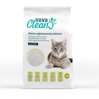 Nova Clean Ultra Natural Areia Aglomerante para gatos 