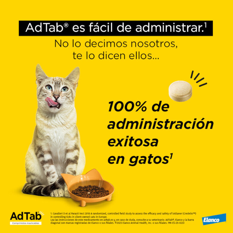 AdTab Comprimidos mastigáveis antiparasitários para gatos,  Imagem número 6 AdTab Comprimidos mastigáveis antiparasitários para gatos, , large Imagem número 6