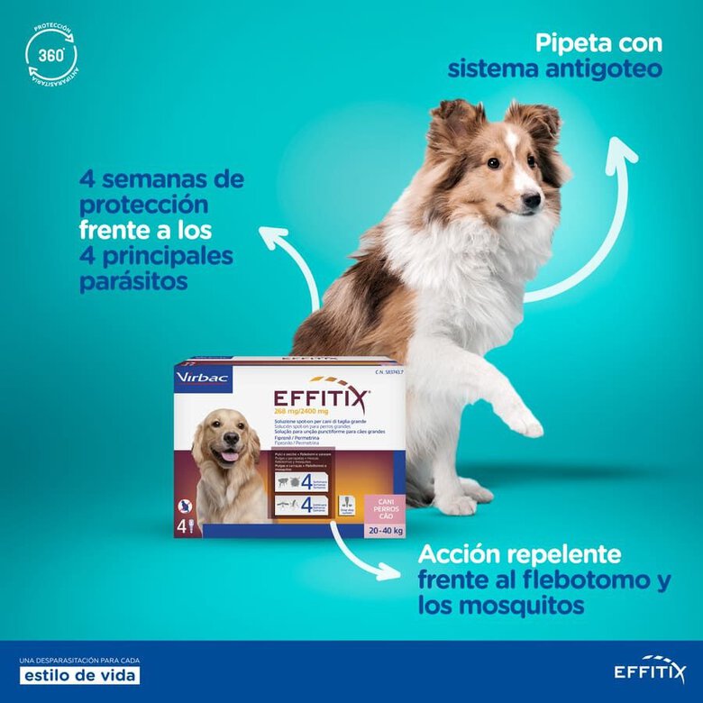 Virbac Effitix Pipetas Antiparasitárias para cães,  Imagem número 6 Virbac Effitix Pipetas Antiparasitárias para cães, , large Imagem número 6