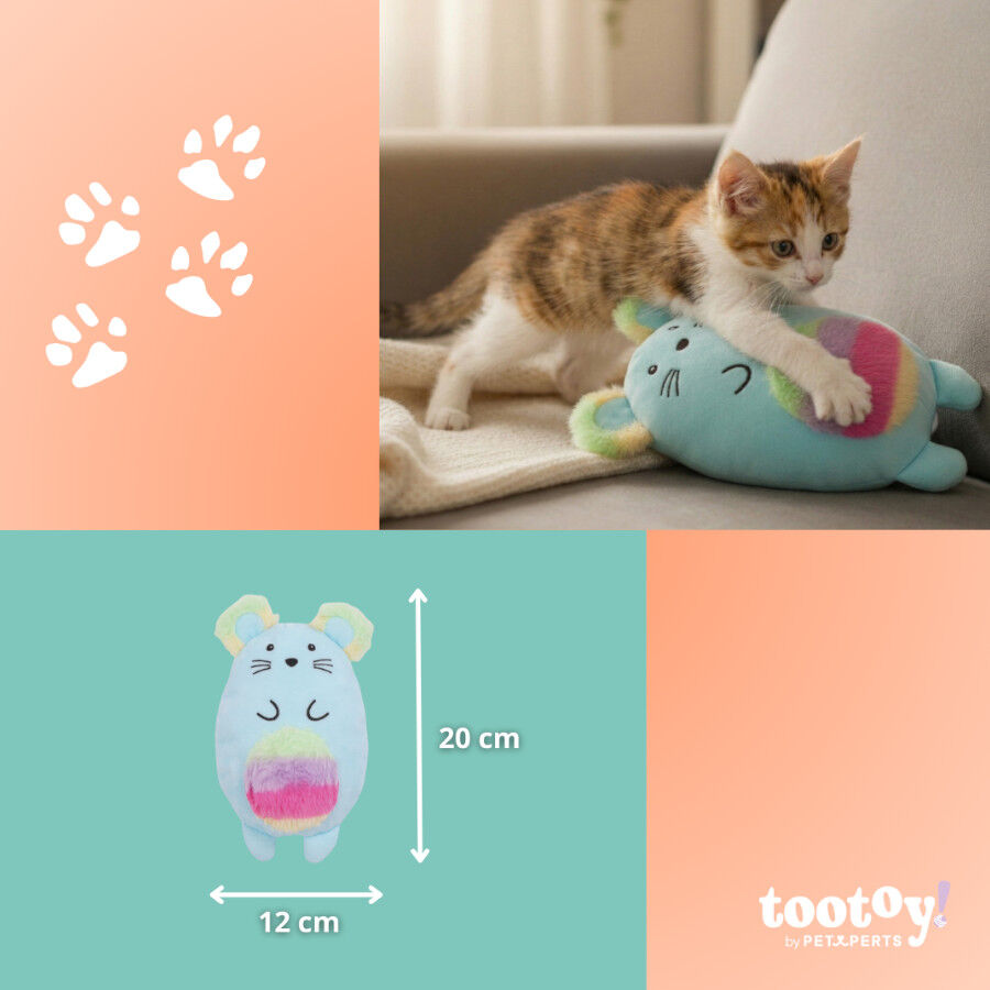 Tootoy! Kitten Peluche Arco-&iacute;ris para gatos, , large Imagem n&uacute;mero 4