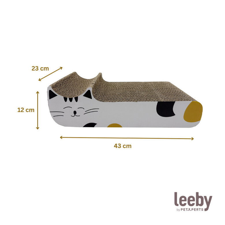 Leeby Kira arranhador de cartão branco para gatos,  Imagem número 5 Leeby Kira arranhador de cartão branco para gatos, , large Imagem número 5