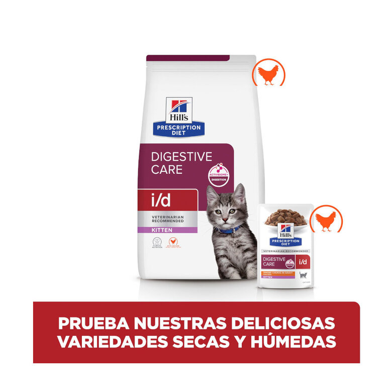 12 latas x 85 g Hill's Prescription Diet I/D Digestive Care Kitten Comida húmida de frango em lata para gatinhos,  Imagem número 6 12 latas x 85 g Hill's Prescription Diet I/D Digestive Care Kitten Comida húmida de frango em lata para gatinhos, , large Imagem número 6