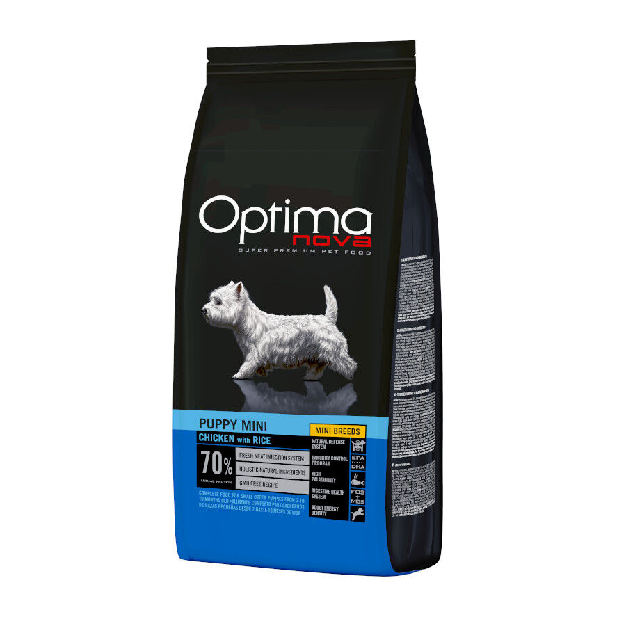 2 kg Optima Nova Puppy Mini Frango ra&ccedil;&atilde;o para c&atilde;es, , large Imagem n&uacute;mero 1