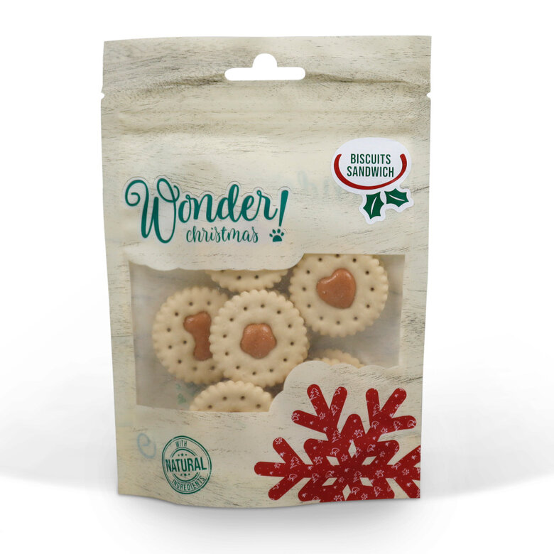 80 g Wonder Christmas Biscoitos  Sandes de Frango para cães,  Imagem número 1 80 g Wonder Christmas Biscoitos  Sandes de Frango para cães, , large Imagem número 1