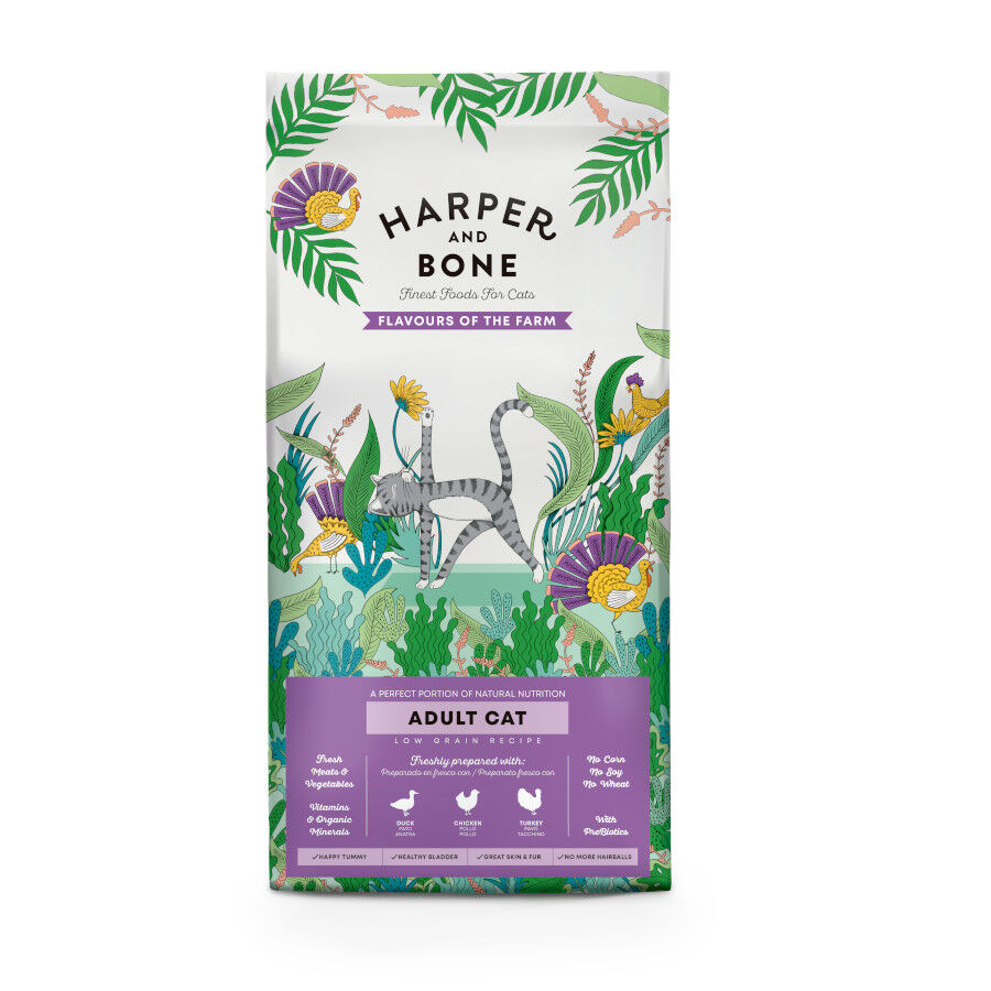 5 kg Harper & Bone Flavours Farm Ra&ccedil;&atilde;o de frango e peru para gatos esterilizados, , large Imagem n&uacute;mero 1