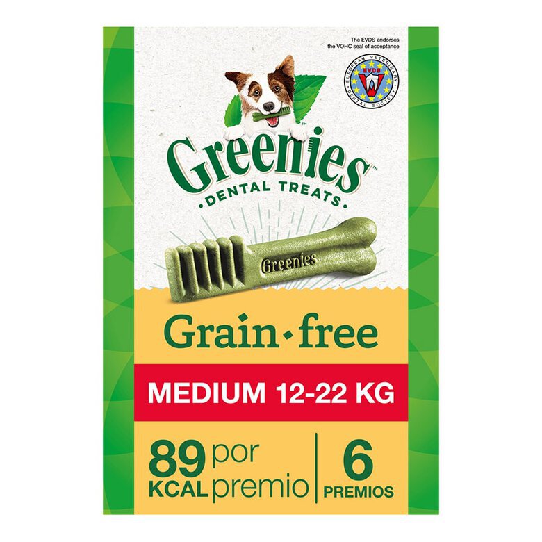 6 sticks Greenies Snacks Dentários 100% Natural Grain Free para cães médios,  Imagem número 1 6 sticks Greenies Snacks Dentários 100% Natural Grain Free para cães médios, , large Imagem número 1