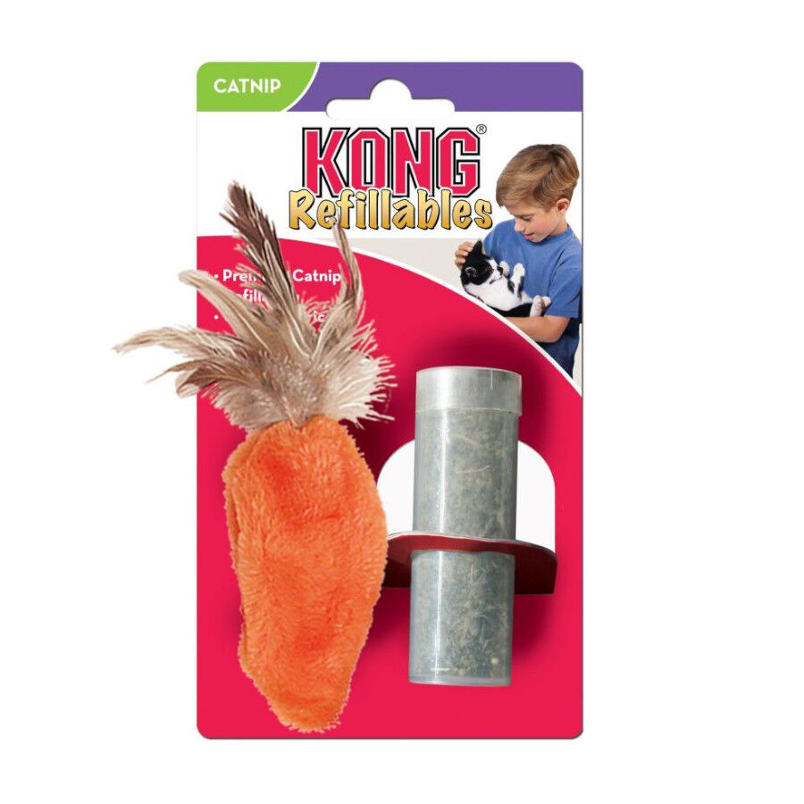 Kong Refillables Cenoura de peluche com erva-gateira para gatos, , large Imagem n&uacute;mero 3