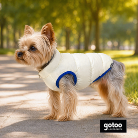 Goto Casaco Acolchoado Revers&iacute;vel para c&atilde;es