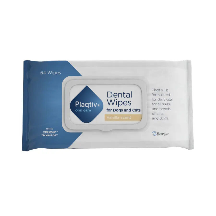 Ecuphar Plaqtiv+ Toalhetes Dent&aacute;rios para c&atilde;es e gatos, , large Imagem n&uacute;mero 1