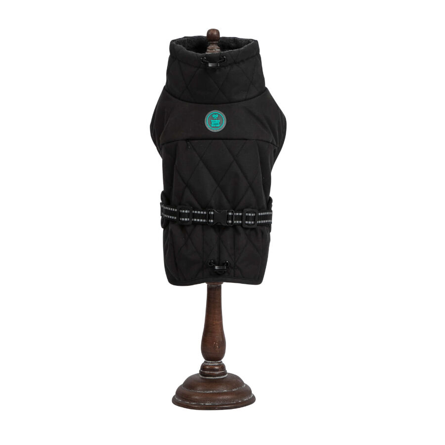 Casaco imperme&aacute;vel preto Freedog Oymyakon com arn&ecirc;s para c&atilde;es, , large Imagem n&uacute;mero 1