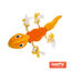 Tootoy! Stretch Salamander Cuddler peluche dispensador de snacks para cães, , large Indicador imagem número 1