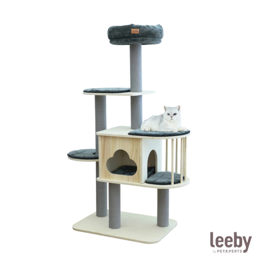 Leeby Cloud Collection torre arranhadora multiplataforma com cama nido para gatos, , large Imagem n&uacute;mero 2