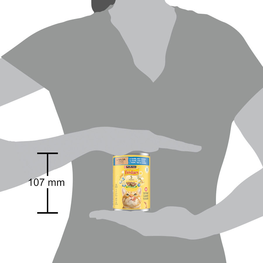 400 g Purina Friskies Adult salm&atilde;o e atum lata para gatos, , large Imagem n&uacute;mero 5