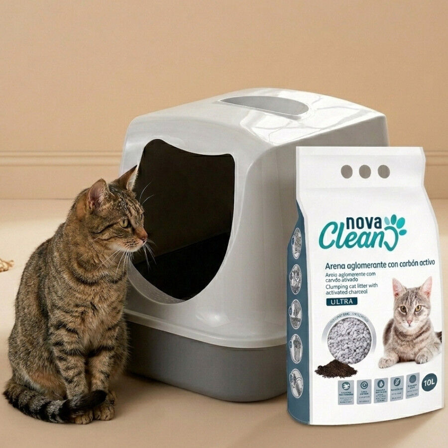 10 L Nova Clean Ultra Areia Aglomerante com Carv&atilde;o Ativado para gatos, , large Imagem n&uacute;mero 2