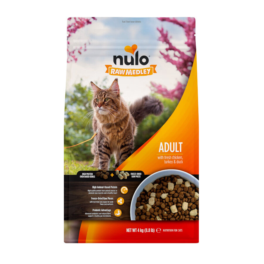 4 kg Nulo Raw Medley Ra&ccedil;&atilde;o de Frango, Peru e Pato para gatos, , large Imagem n&uacute;mero 1