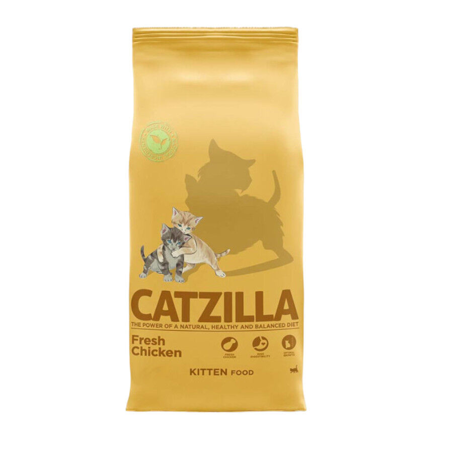 6 kg Catzilla Kitten Frango ra&ccedil;&atilde;o para gatos, , large Imagem n&uacute;mero 1