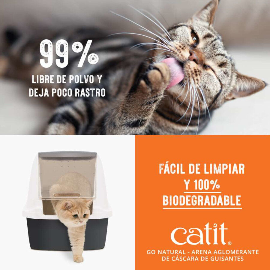 Catit Go Natura! Areia com casca de ervilha com aroma a baunilha para gatos, , large Imagem n&uacute;mero 6